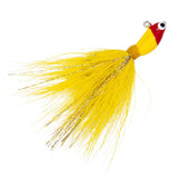 Charlie's Worms Potbelly Bucktail Jig 1/4oz yellow red