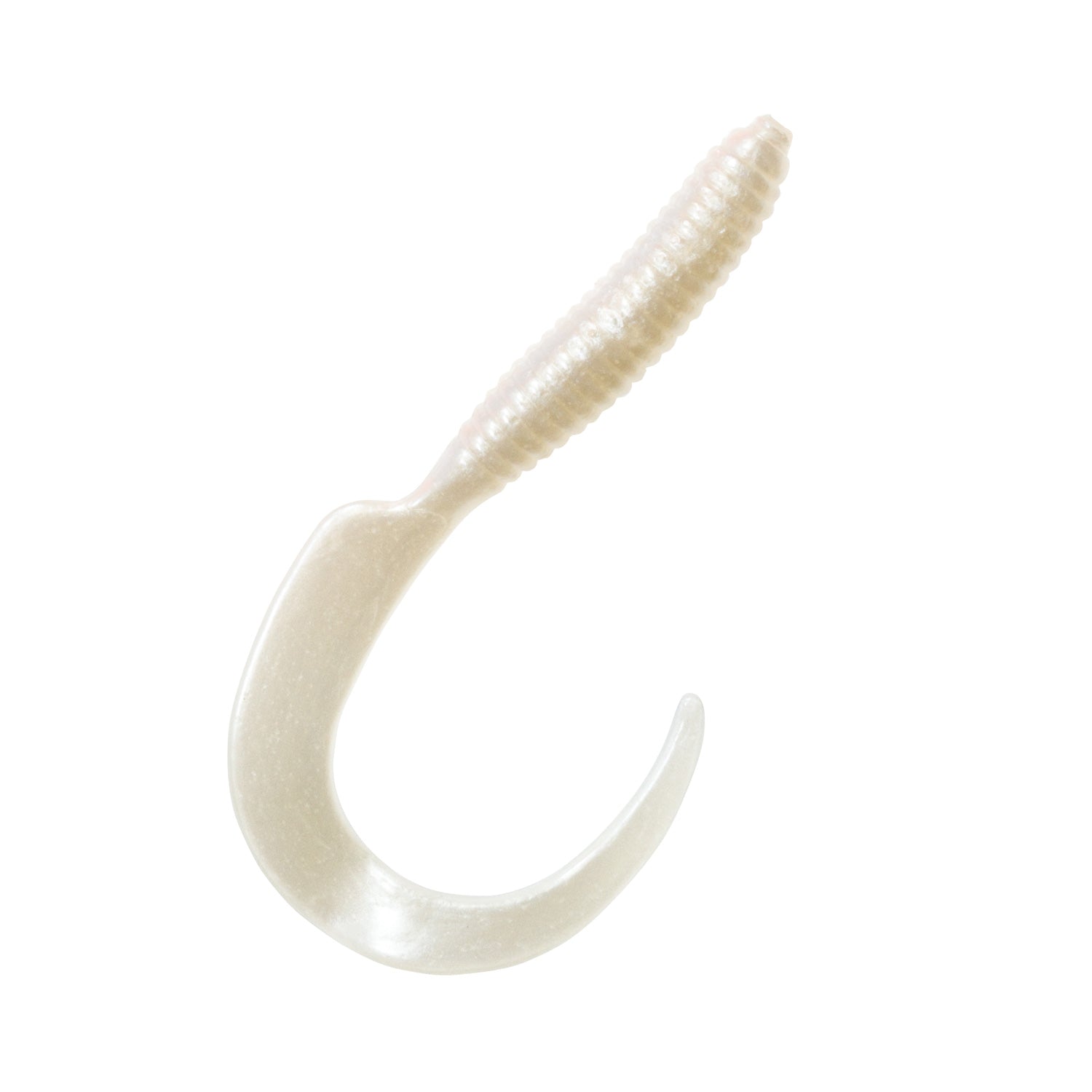 Charlies Worms 6 In Grub Pearl White