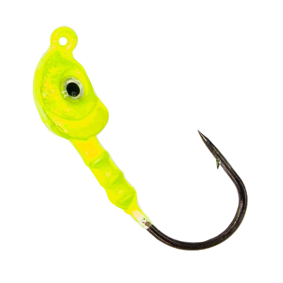 Charlies Worms Saltwater Jighead Chartreuse
