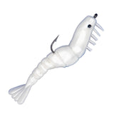 Pearl White Shrimp pre-rigged soft bait