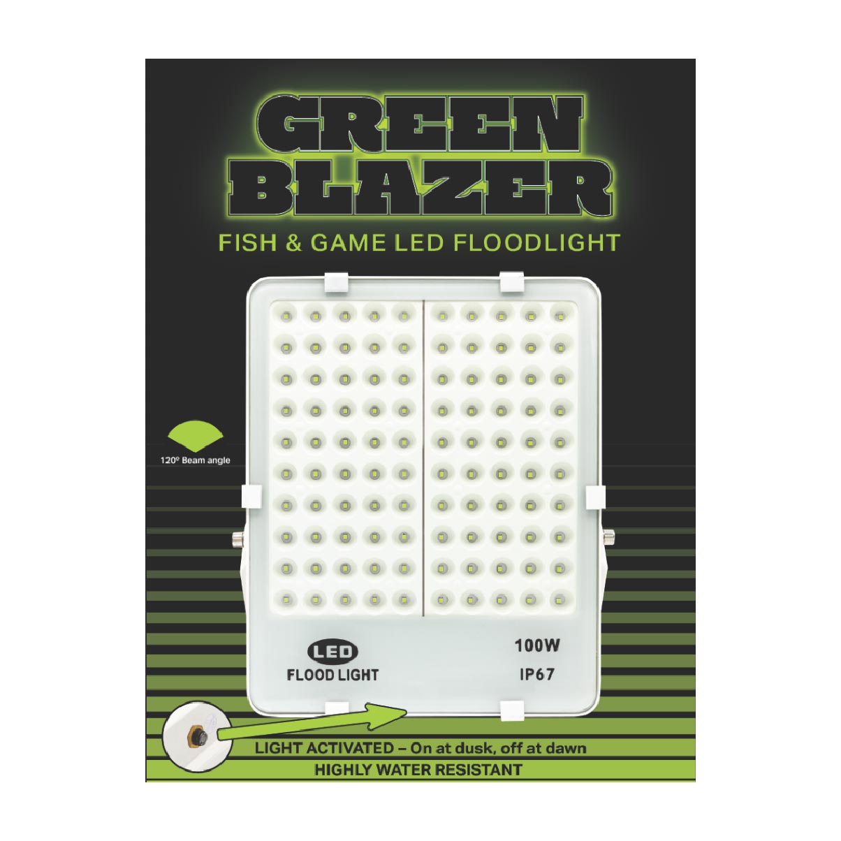 Rite Angler Green Blazer LED floodlight box front