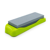 Rite Angler double-sided Sharpening Stone with non-slip grip Green Base